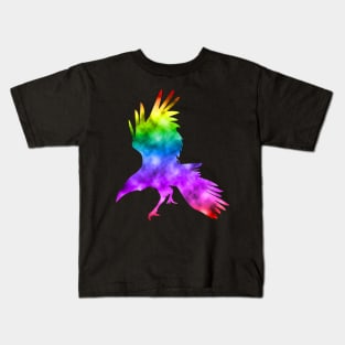 Rainbow Raven Kids T-Shirt